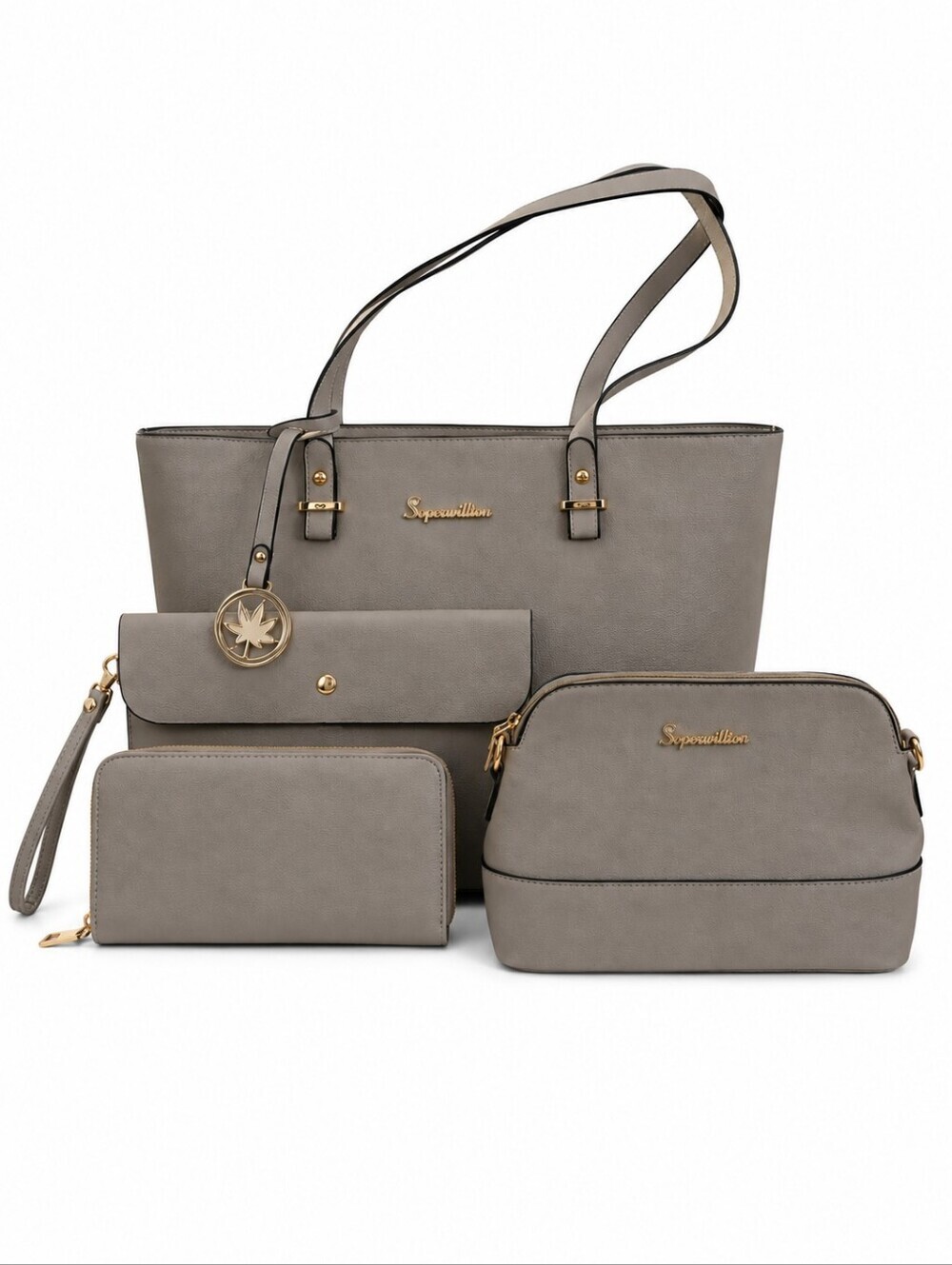 SOPERWILLTON Slate Four Piece Tote Set